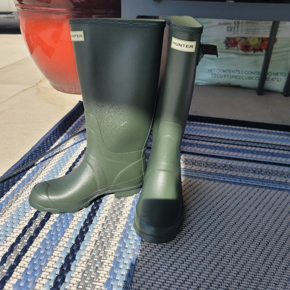 Women's Tall Back Adjustable Hunter Rain Boots